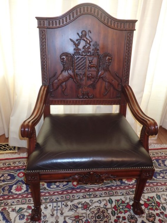 Maitland-Smith Mahogany Armchair II