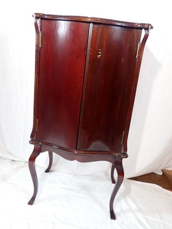 Vintage Mahogany Music Cabinet