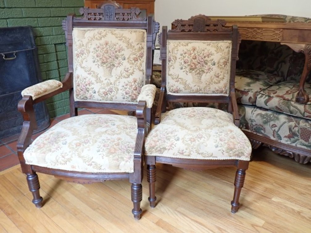 Victorian Eastlake Style Parlor Chairs