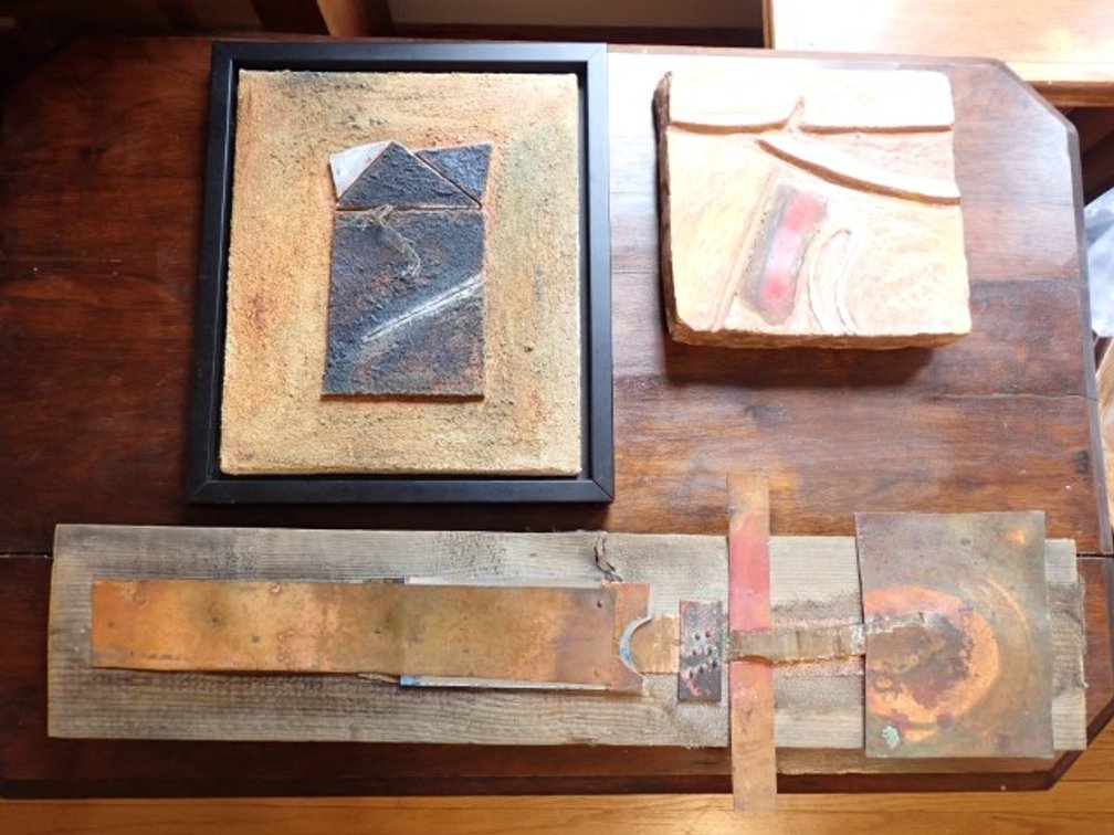 Rustic Mixed-Media Artwork