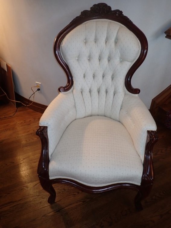Victorian Style Parlor Armchair