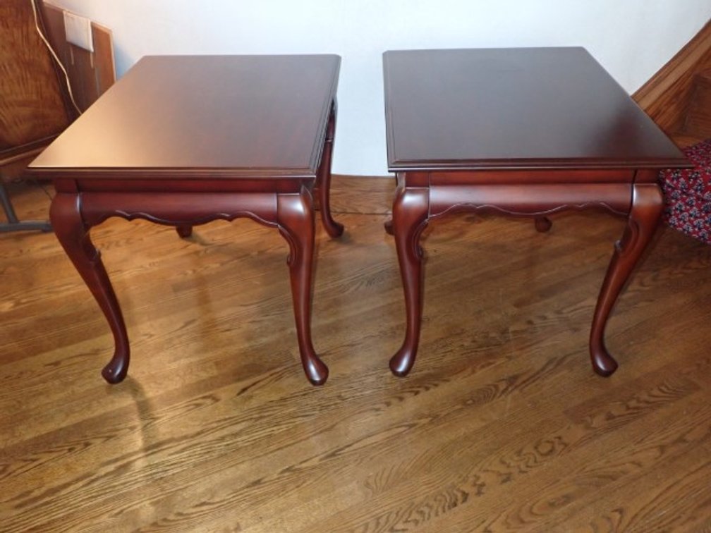 Pair of Wooden End Tables