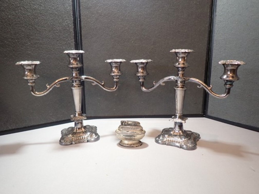 Silver-Toned Candelabras Plus