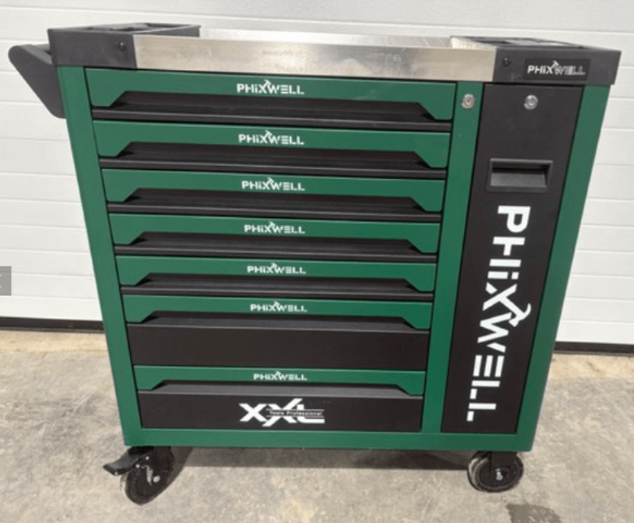 Equipped 7 Drawer Tool Cabinet & Tools