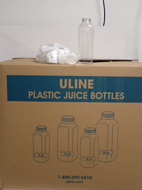Uline Plastic Juice Bottles