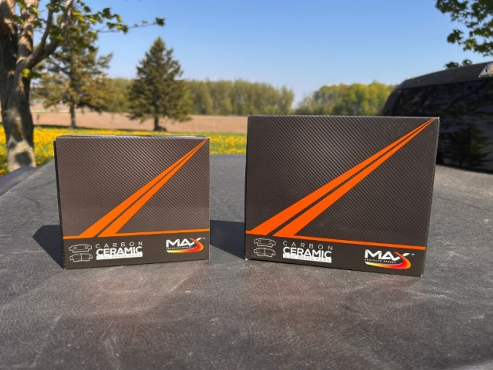 New Front and Rear Ceramic Brake Pads