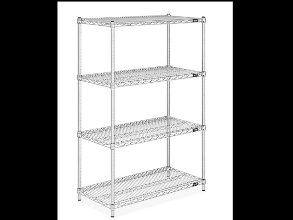 Commercial-Grade Steel Wire Shelving