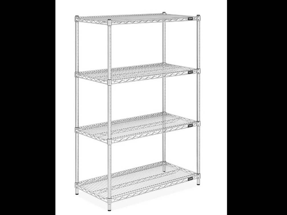 Commercial-Grade Steel Wire Shelving