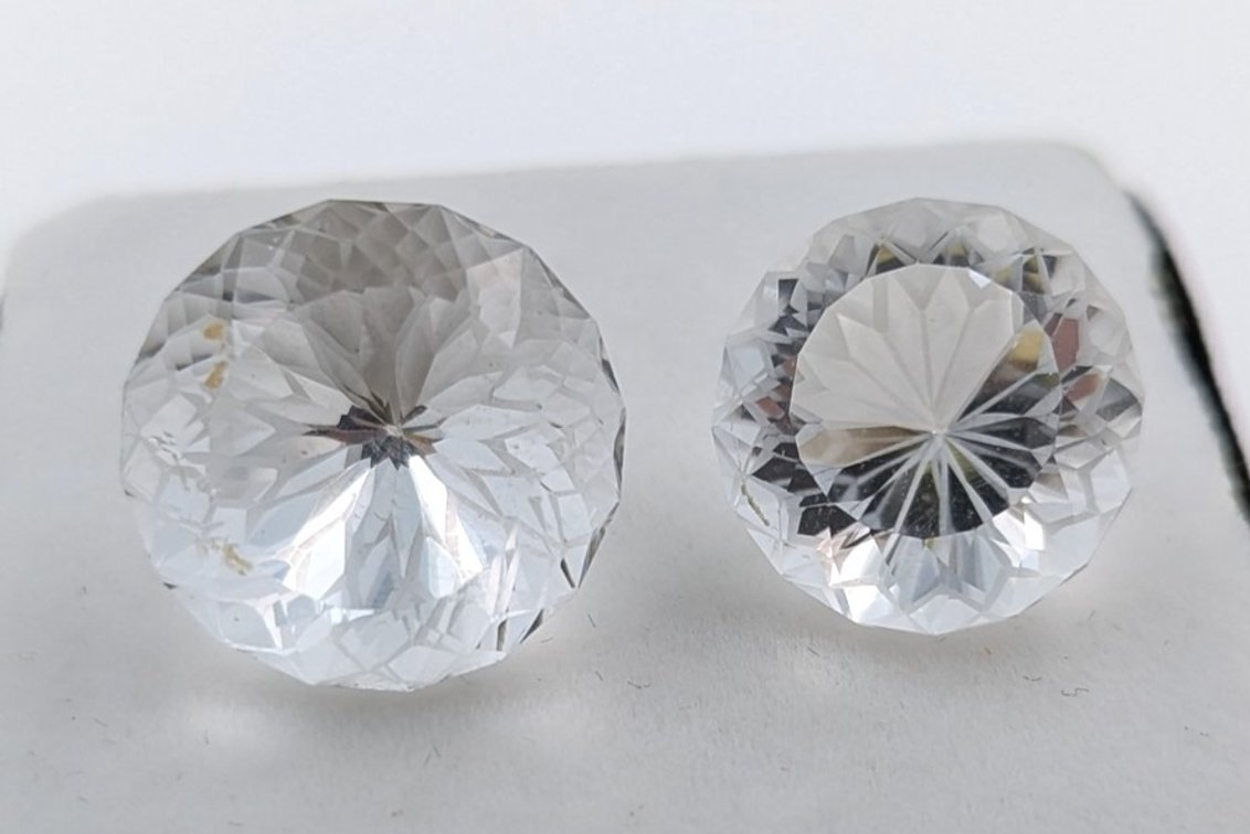 33.44 ct Certified Mermaid Quartz gemstone Pair