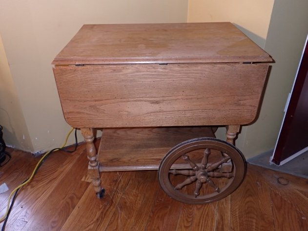 Image for Oak Tea Cart