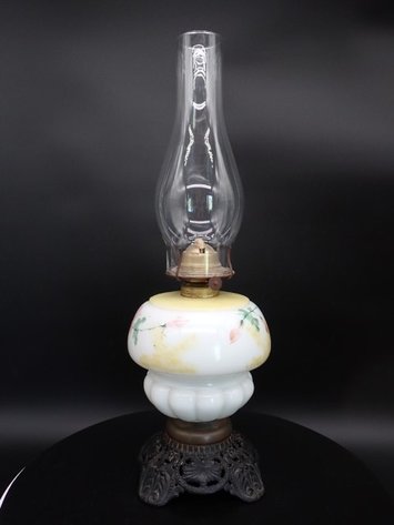 Image for Painted Milk Glass Lamp
