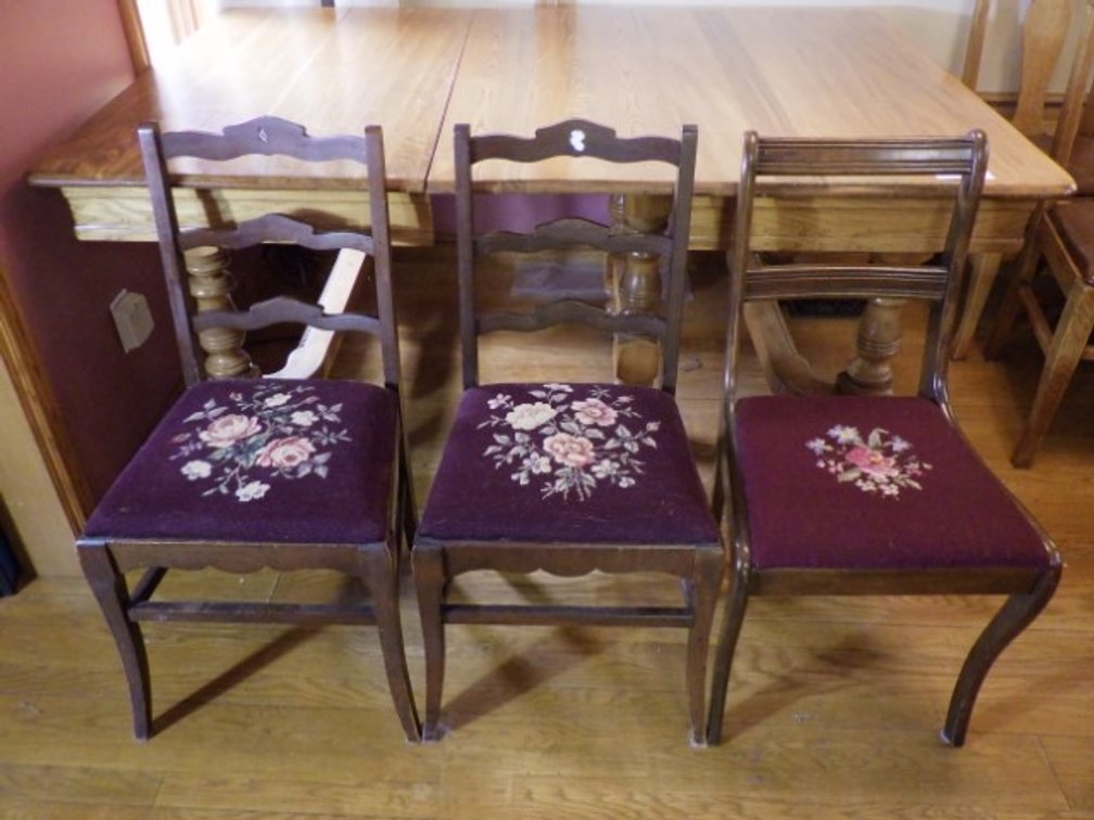 Embroidered Dining Side Chairs
