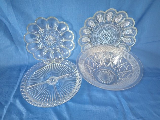 Image for Vintage Pressed Glass Tableware