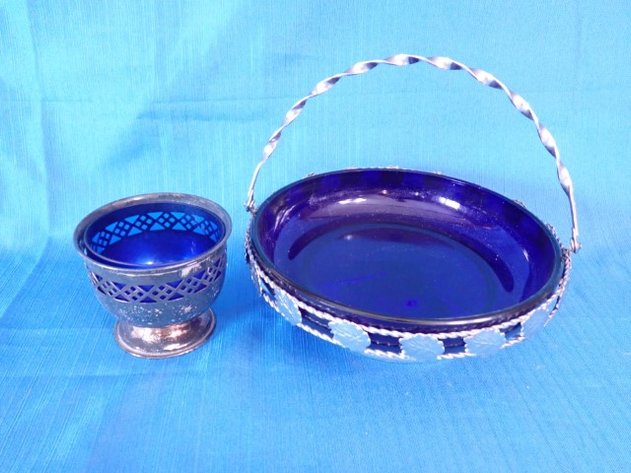 Image for Cobalt Blue Glass Serving Items