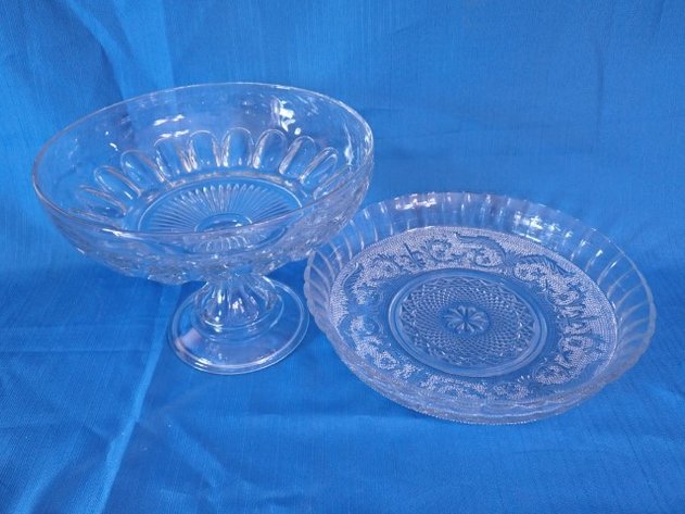 Image for Vintage Pressed GlasS Tableware
