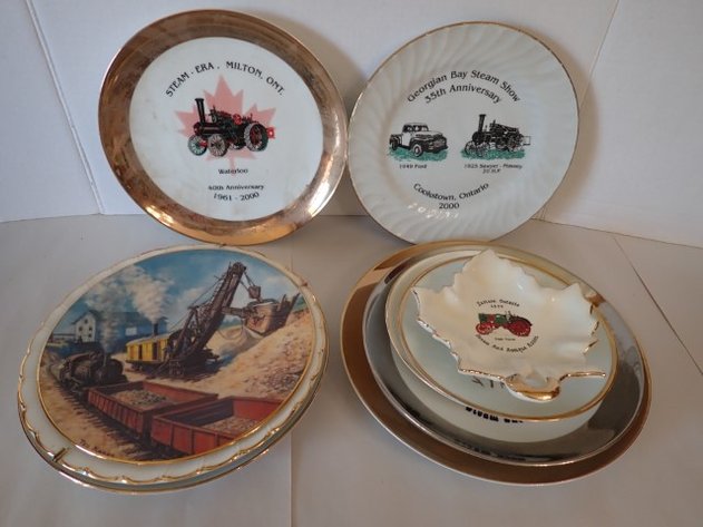 Image for Vintage Commemorative Steam Train Collector Plates