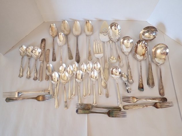 Image for Vintage Silver-Plate Flatware