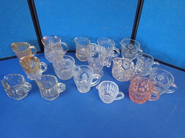 Image for Collection of Pressed Glass Creamers