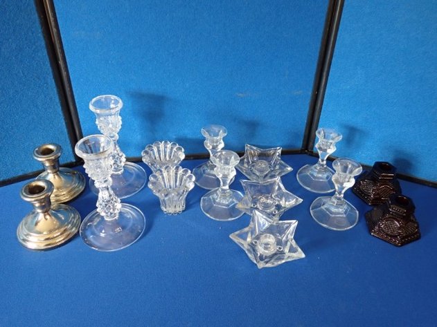 Image for Glass/Crystal Candlestick Holders