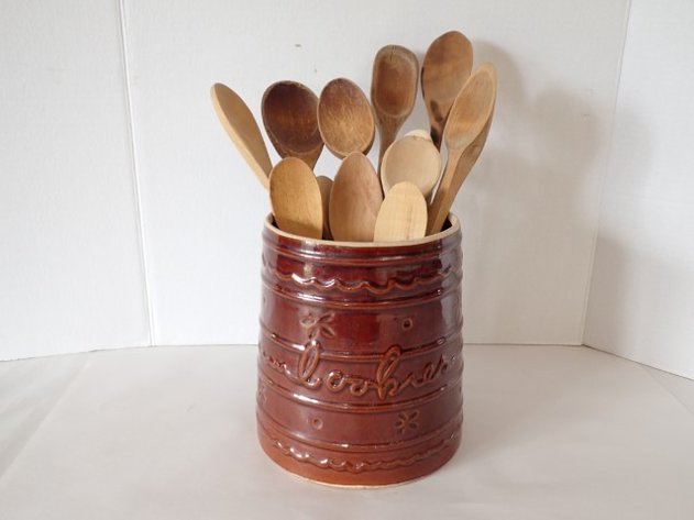 Image for Marcrest Cookie Jar With Wooden Spoon Collection