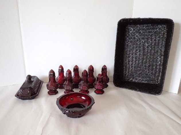 Image for Avon Ruby Red Glass Tableware