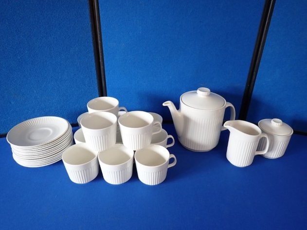 Image for Johnson Brothers White Tea Set