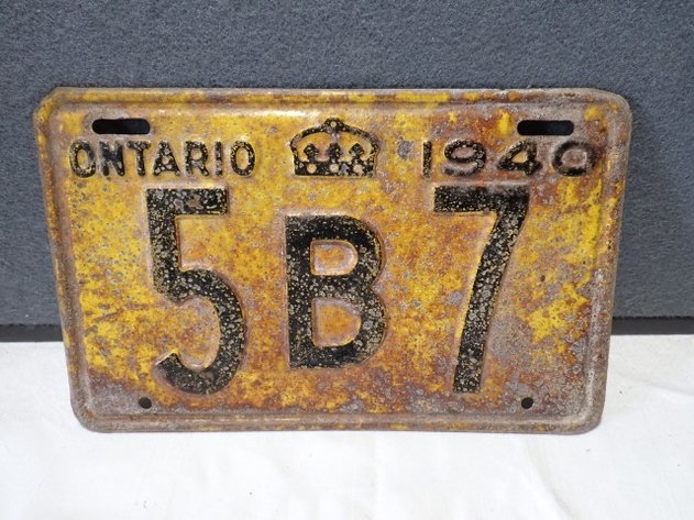 Image for Ontario 1914 License Plate