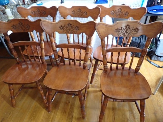 Image for Six Chairs with Carving