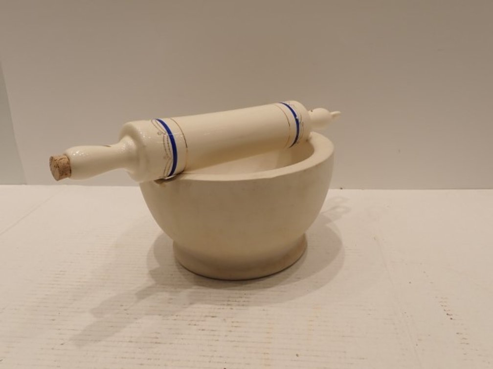 Vintage Wedgwood Mixing Bowl & Ceramic Rolling Pin