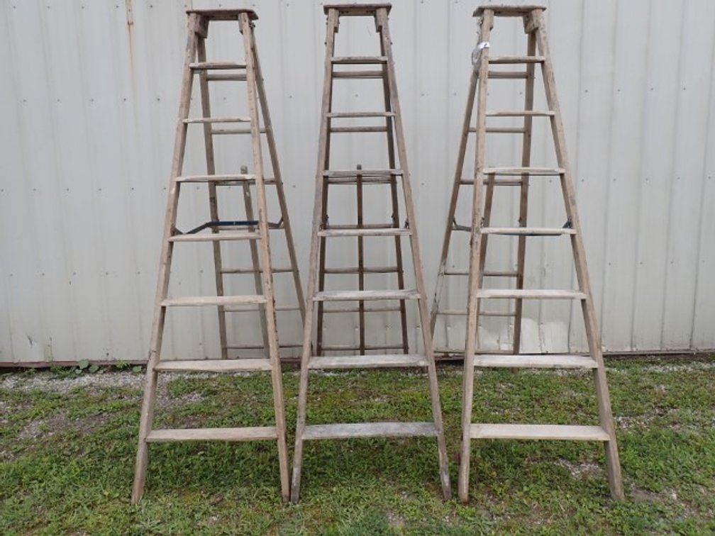 Three 8 Ft Kool Fab Ladders