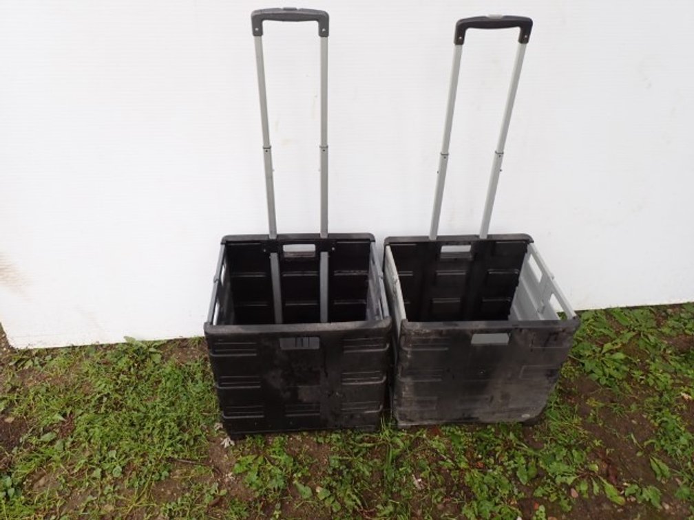 Two Foldable Utility Carts