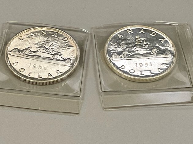 Image for 1950 & 1951 Silver Canadian Coins