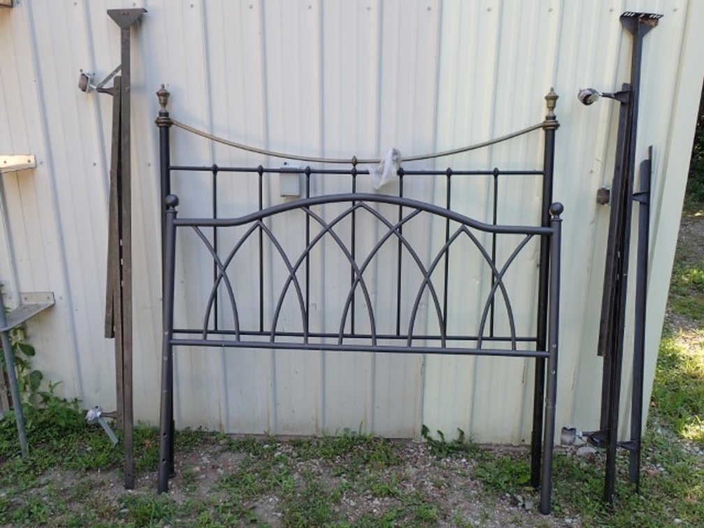 Two Metal Headboards