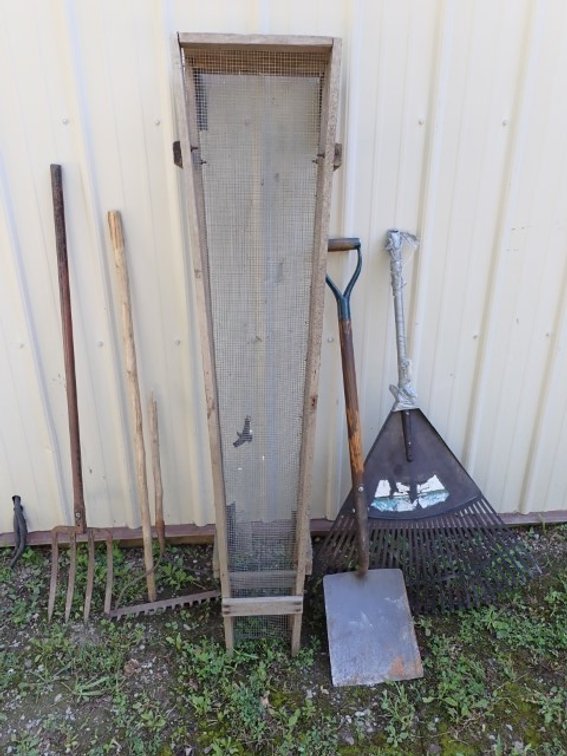 Sifter, Shovel, Rake plus