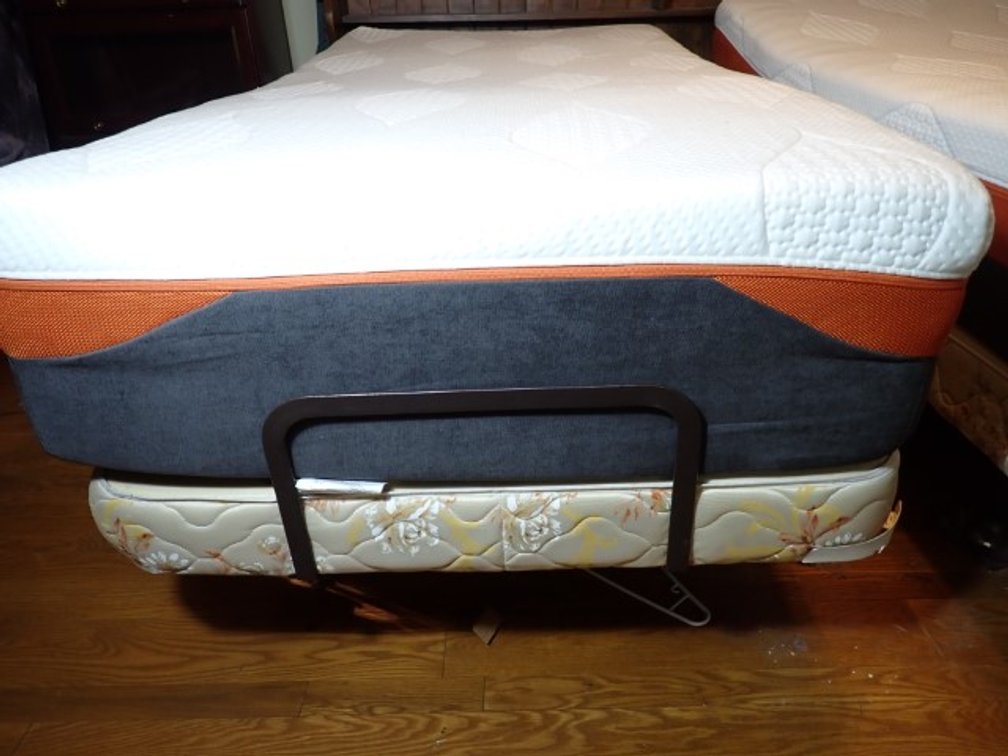 Electric Adjustable Bed With Single Mattress