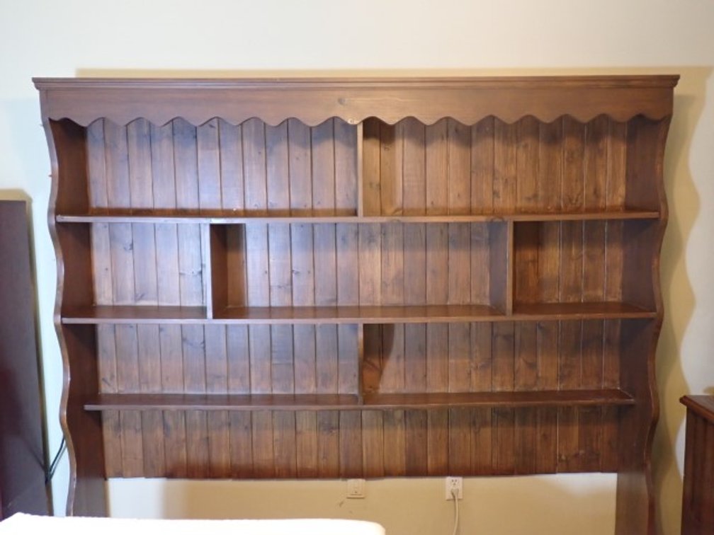 Wood Wall Shelving Unit