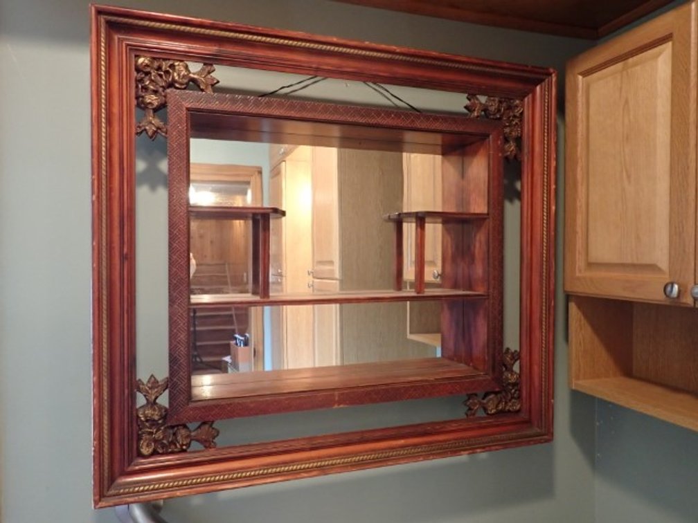 Mid-Century Shadow Box Mirror