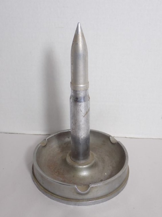 Trench Art Souvenir Ashtray With Lighter