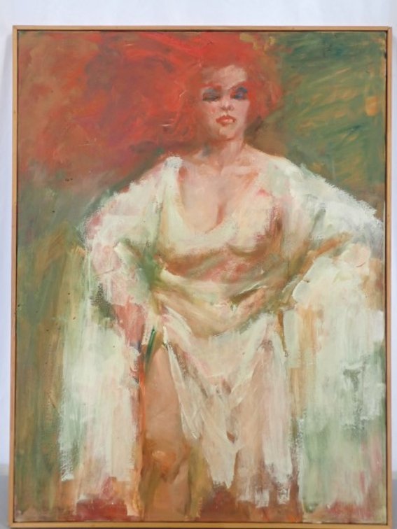 Redhead Lady painting