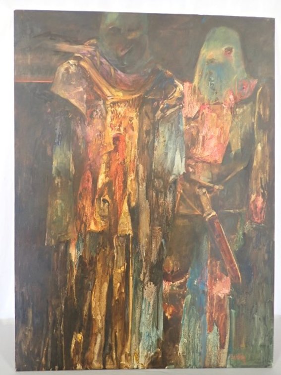 Dark Subject Acrylic Painting