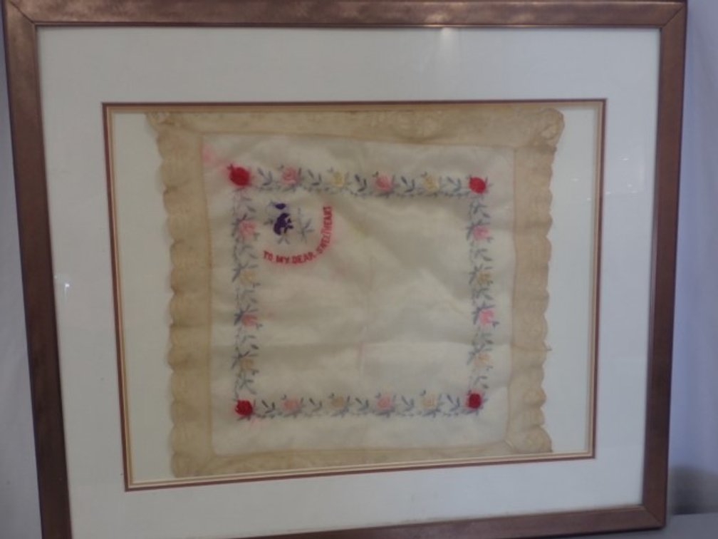 Sentimental Framed Handkerchief