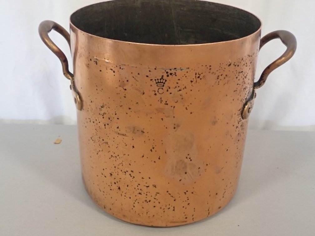 Copper Pot with Brass Welds