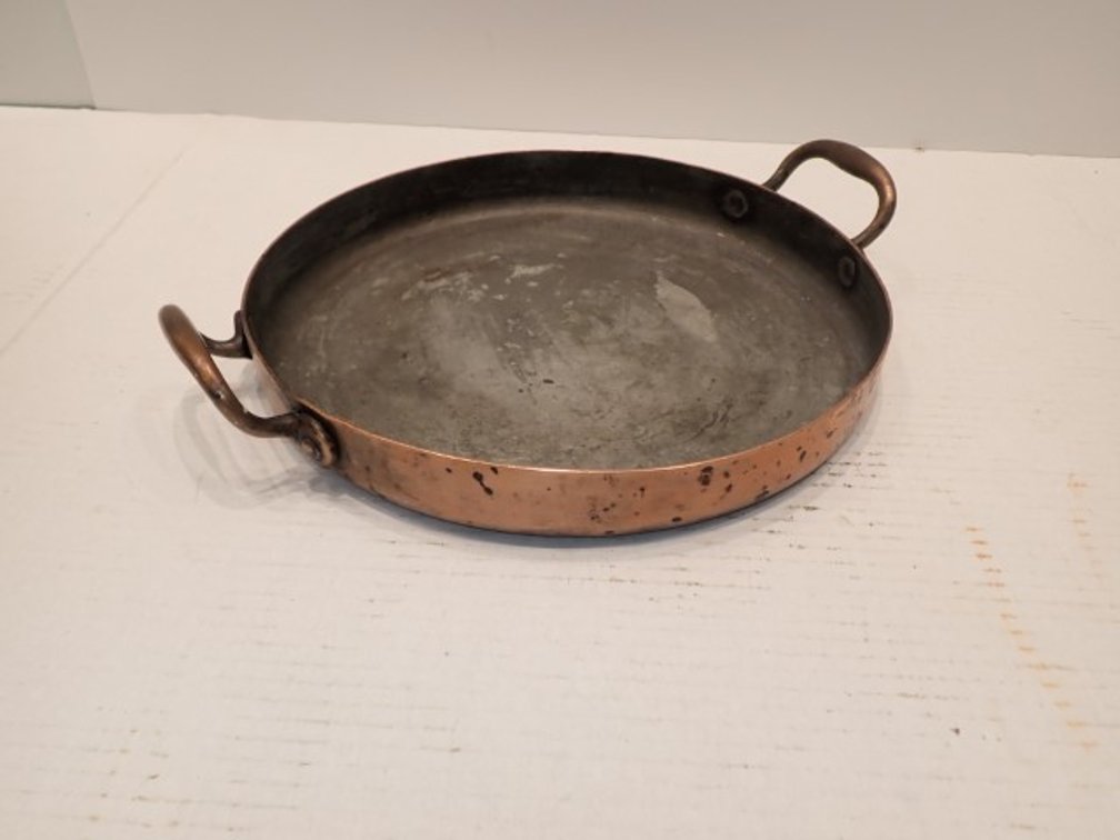 French Tinned Copper Roasting Pan