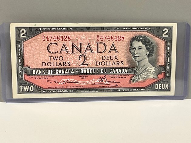 Image for 1954 $2 Canadian Note