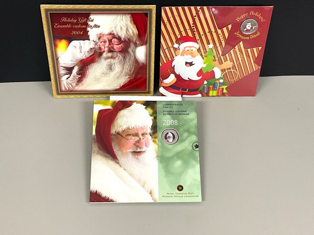 Image for Three Holiday 7-Coin Card Sets