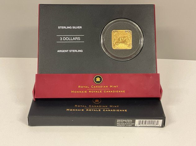 Image for 2006 Sterling Silver Square “Beaver” Coin