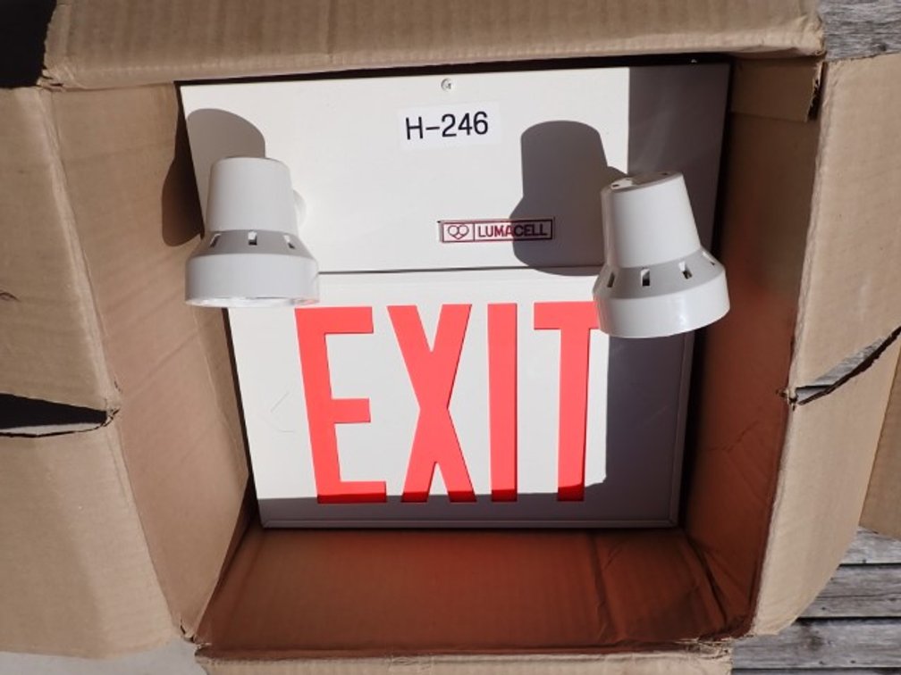 Two Exit Lights by Nomenclature