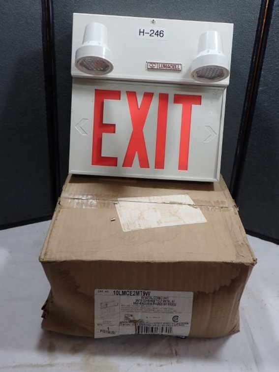 Two Exit Signs by Lumacell