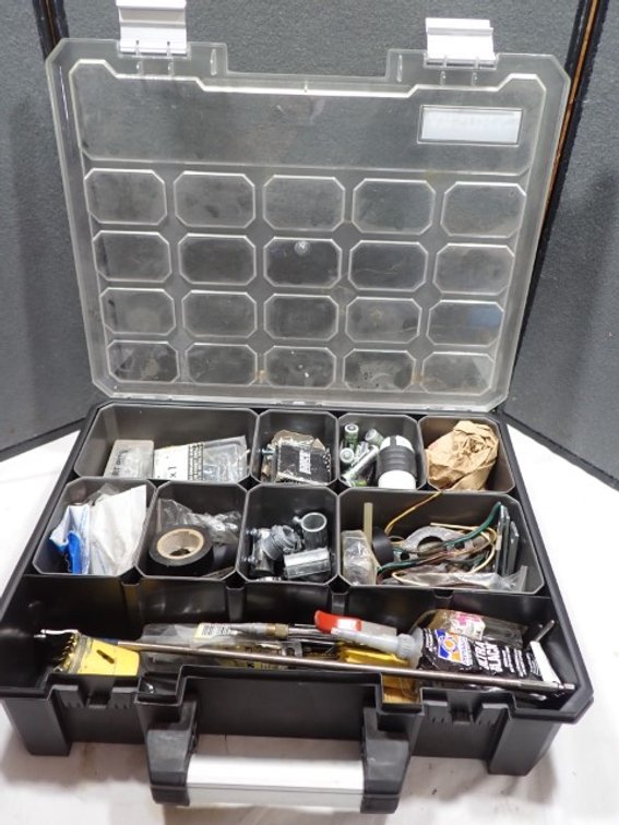 Husky Portable Organizer Box With Contents