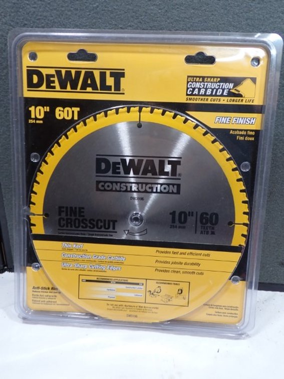 New DeWalt 10" 60T Blade